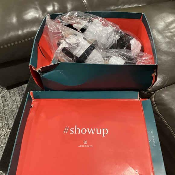 AEROSOLES BLACK SUEDE PLATFORM SANDAL | SZ 12 M - Picture 3 of 12